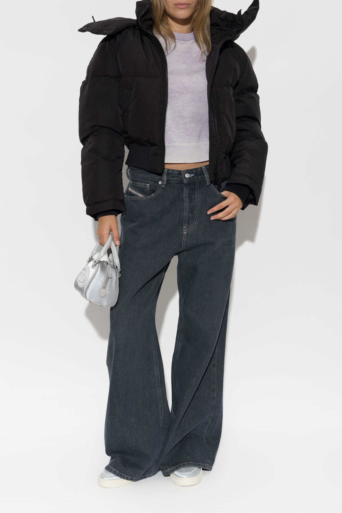 ジャケット・アウター 00s DIESEL short length jkt puff sleeves Diesel Puffer jacket 'W-PEYT-SHORT-NEW-WD' | Women's | Vitkac